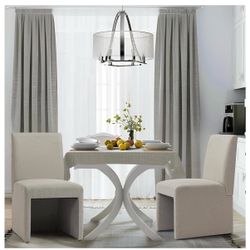 Upholstered Dining Chairs Set of 2 Modern Kitchen & Dining Room Chairs Linen Fabric Dining Chairs with Wooden Frame, Beige brand new in box $180 M93