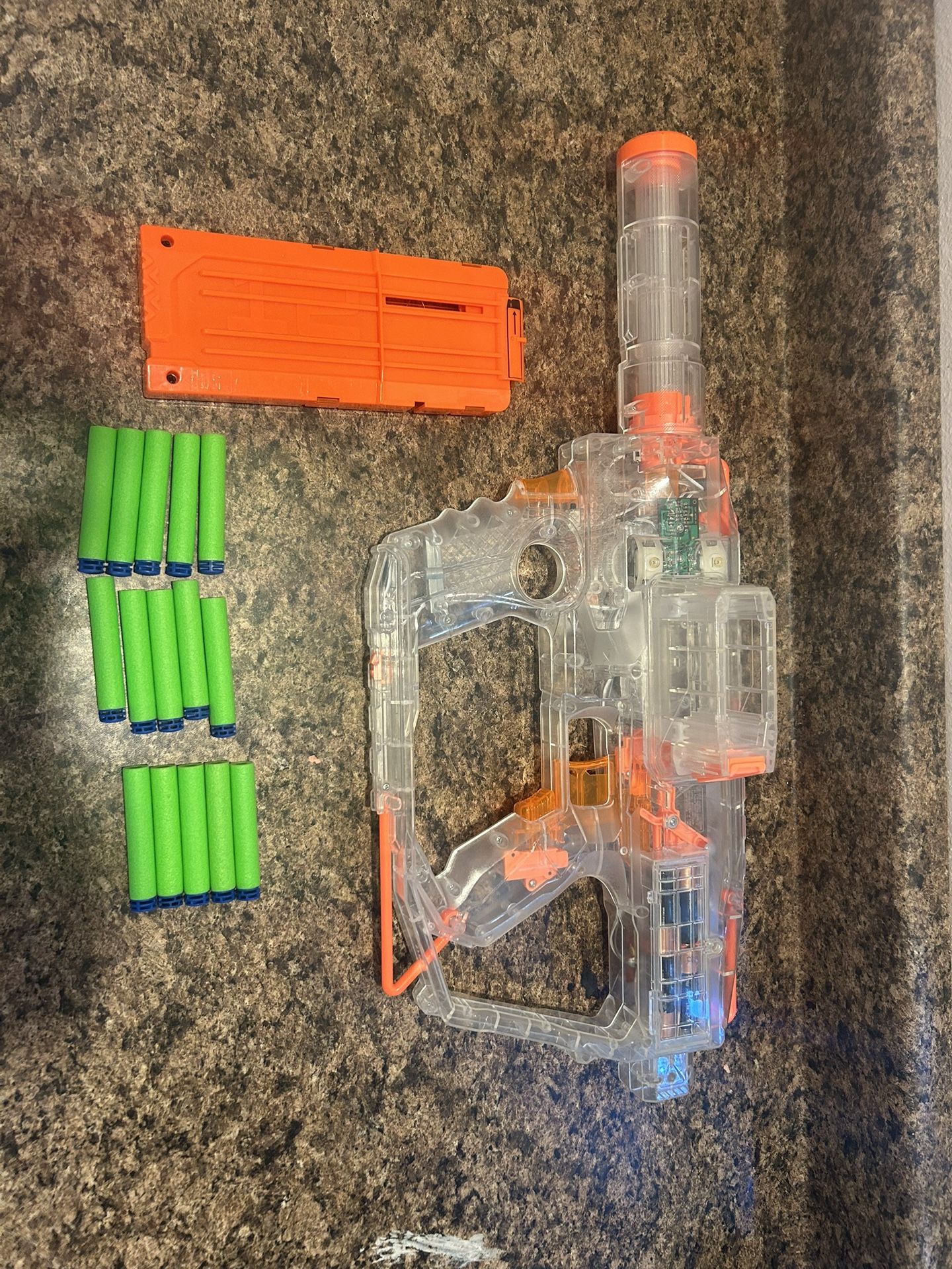 Clear Nerf Modulus With Nerf 12 Round Mag