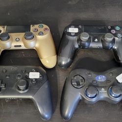 Playstation And Switch Pro  Controllers