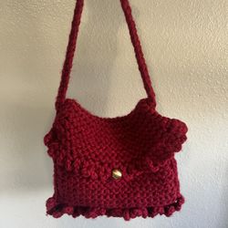 Red Knitted Bag
