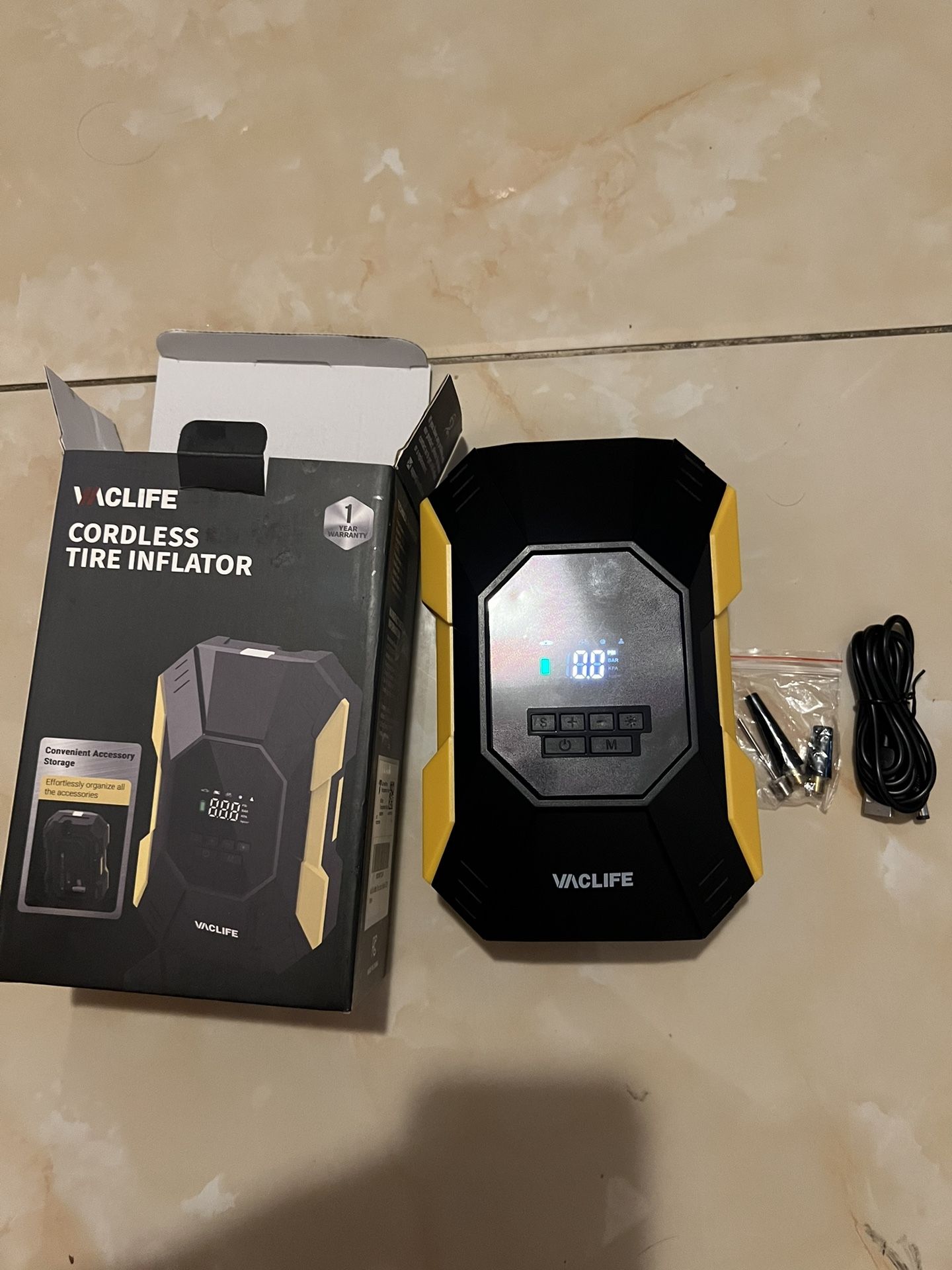 Tire Inflator Portable Air Compressor - Cordless Rechargeable Air Compressor Portable(never Used)