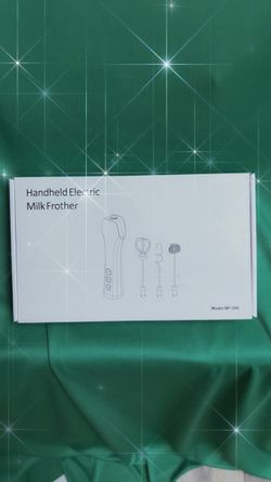 Hand held electric milk frother