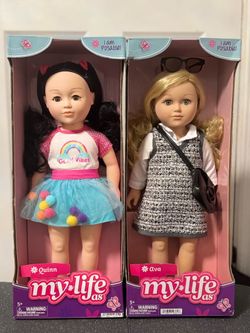 NEW - My Life As Quinn and Ava Posable 18 inch Dolls(Both)