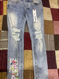 Purple jeans