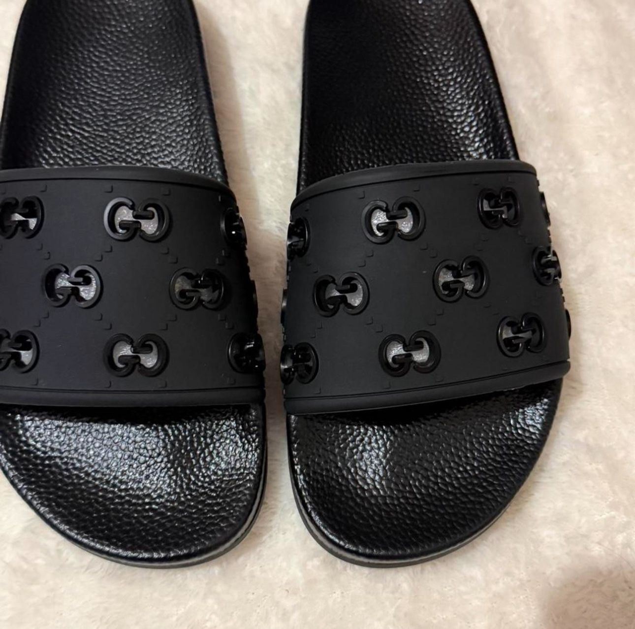 Black Gucci Slides