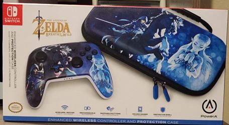 Legend Zelda: Breath of the Wild Wireless Controller Case PowerA Nintendo Switch