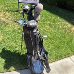 15 Golf Clubs With Carting Bag 