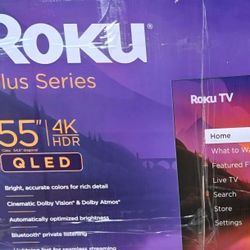 TV ROKU QLED 55".