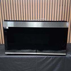 Samsung Bespoke 2.1 cu. ft. Over-the-Range Microwave with Auto Dimming Glass Touch Controls, Fingerprint Resistant (ME21DG6700SR-D-400M)