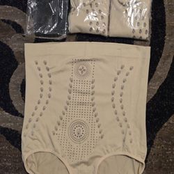 Beige  High Waist Shaping Tummy Control Compression Panties