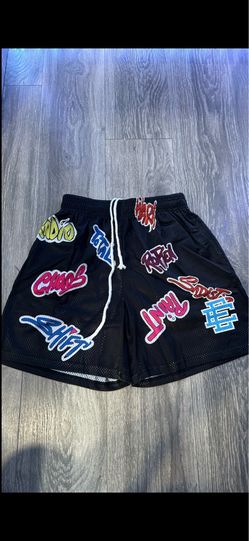 Eric Emanuel X Matty Boy EE Shorts ‘Black/Multicolor’ Size Small - Brand New