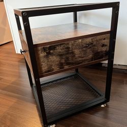 Tall Glass Nightstand