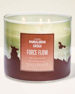 Star Wars Limited Edition! BATH & BODY WORKS💚🪐Mandalorian & Grogu FORCE FLOW🪐💚 3-wick candle