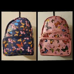 New, Butterfly print backpacks
