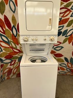Kenmore 24” wide combo  gas laundry