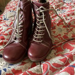 Fly London Ygot Platform Wedge Lace Boots