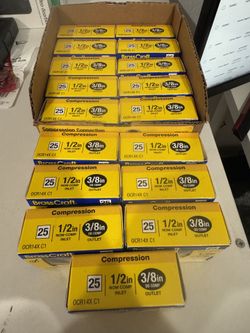 1/2 in. Compression Inlet x 3/8 in. Compression Outlet Brass Multi-Turn Straight Valve