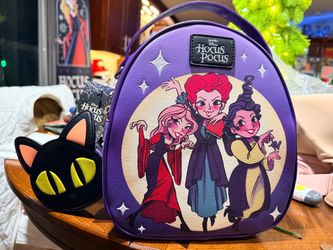 Disney Hocus Pocus Mini Backpack bundle with coin purse