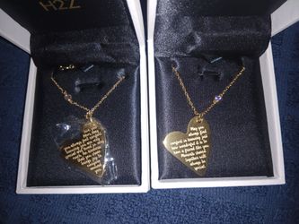 Gold plated Heart pendant/necklace