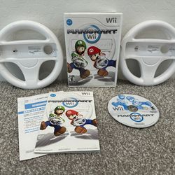 Mario Kart w/ Two Wheels For Nintendo Wii
