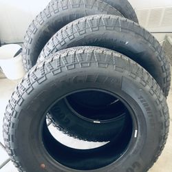 4 New Take Off 255 70 R 17” Goodyear Wrangler A/T Territory  2025. $500 