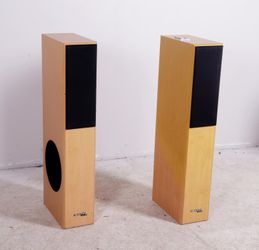 Dahlton K-1500ti Floor Tower Home Speakers Subwoofer 400w loudspeakers Set Of 2 - Wood Finish