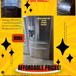 Samsung And LG French Door Refrigerator 