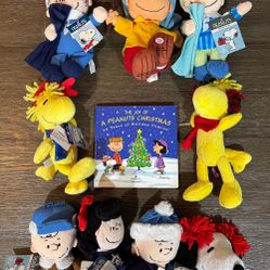 Christmas Vintage snoopy collectibles with book