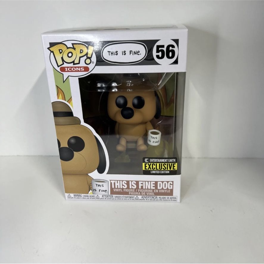 POP! Icons: 56 This is Fine., This is Fine Dog Exclusive 