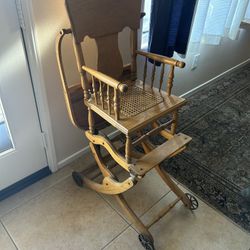  Antique Rocking/ High Chair 
