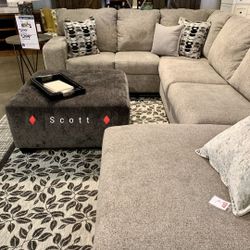 ❗Brand New Ashley Couch 🛋️Ballinasloe Platinum Sectional Oversized 