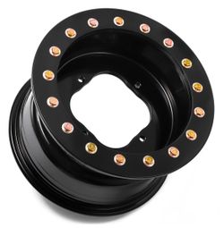 12*7 Black Beadlock Wheel Rim
