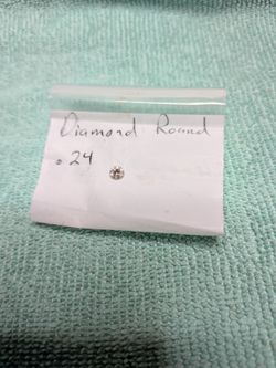 Genuine .24 Carat Round Diamond