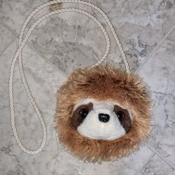 Brand new Fur Fuzzle Sloth crossbody small purse by Douglas Toys.
