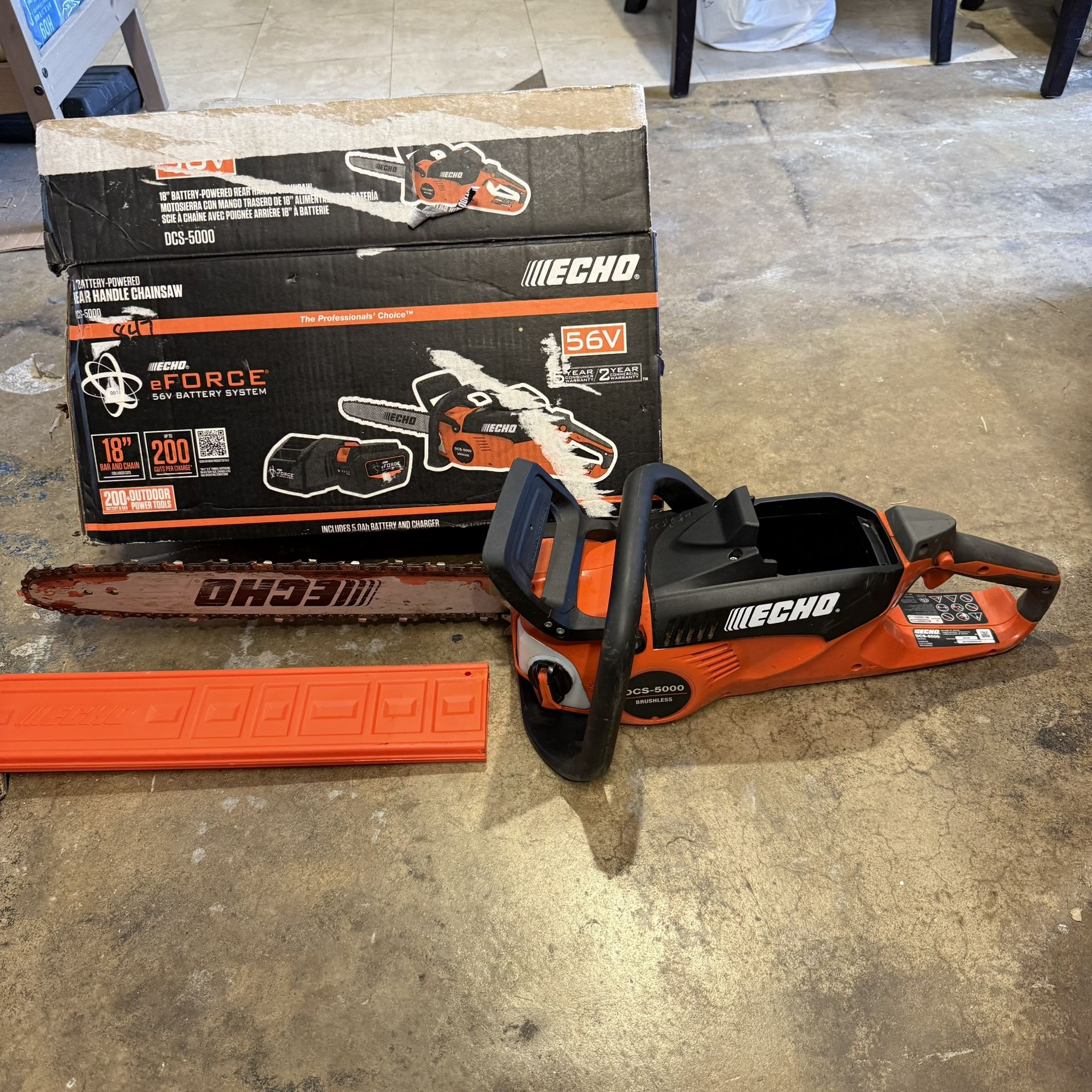 ECHO 56V 18 in. Cordless Electric Battery Brushless Rear Handle Chainsaw (Tool Only)