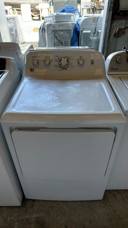 White GE Dryer with Knob Controls, Lightly Used
