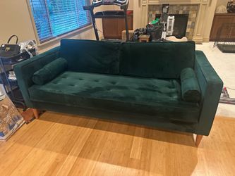 Green Velvet Sofa