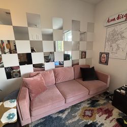 Pink Velvet Couch