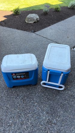 Two igloo coolers