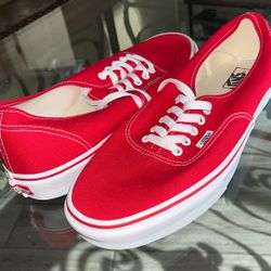 Red Vans - Never Worn - Best Offer