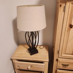 Natural Wood Night Stands And Dresser 