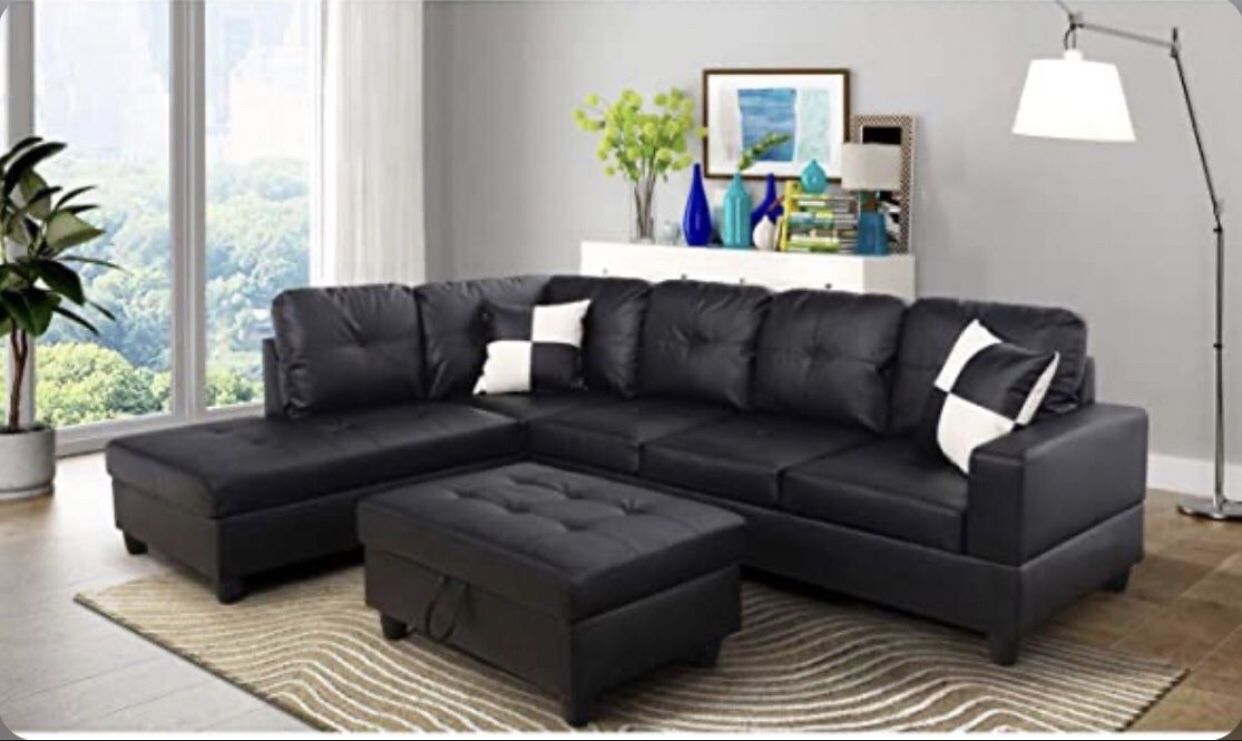 Sectional And Ottoman 