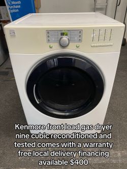 Kenmore Front Load Gas Dryer