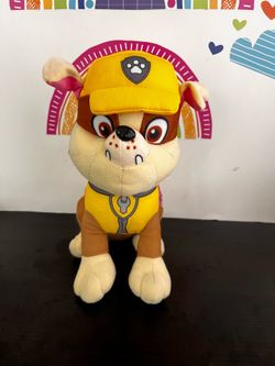 PAW PATROL RUBBLE 10 INCH PLUSH - NEW CONDITION