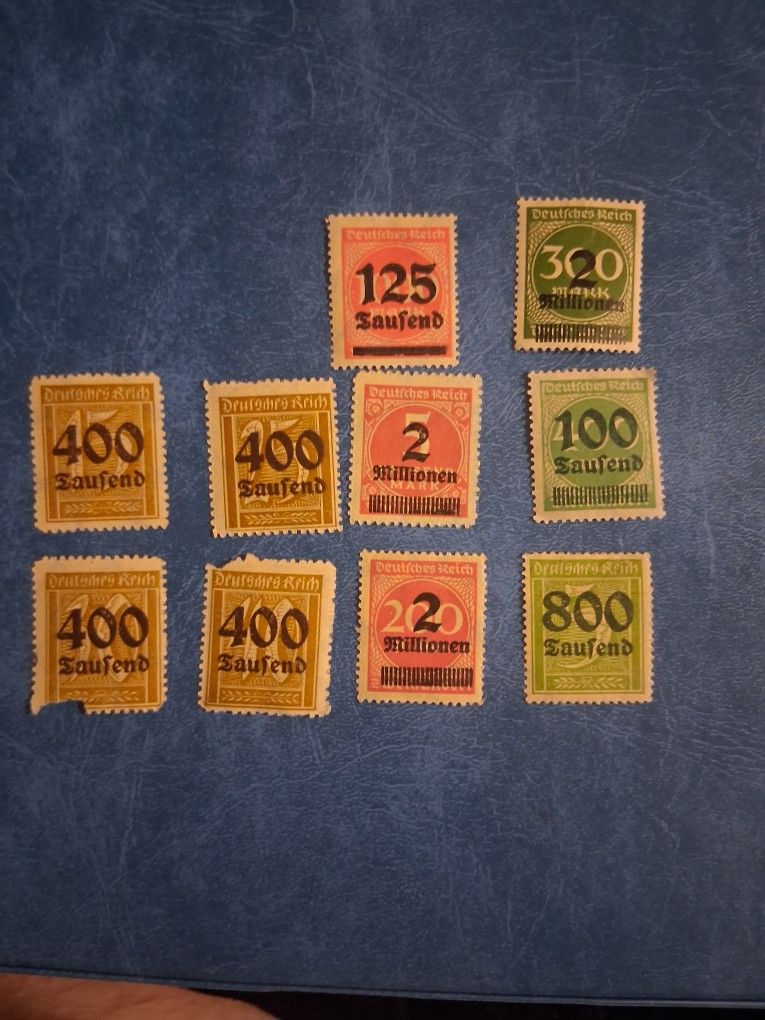 Pre WWII Overprinted German Stamps
