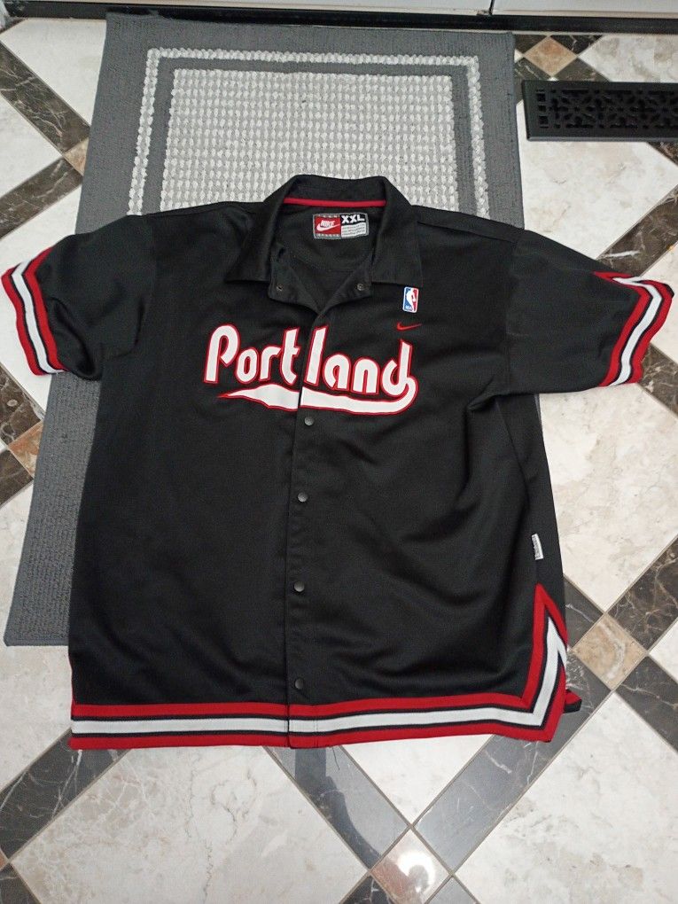 Vintage Portland Trailblazers 76 Nike XXL Warmup Jersey 