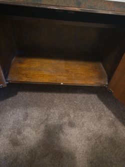 Large desk and matching credenza