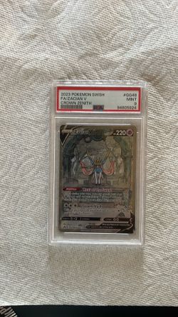 Zacian V PSA Mint 9 Crown Zenith Pokémon Card