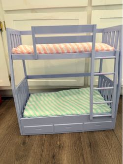 Our Generation Dreams for Two Purple Bunk Beds Accessory Set for 18" Dolls