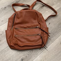 Brown Backpack 